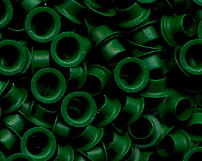 Люверсы (колечки Пикколо), диаметр 4 мм , зелёный
